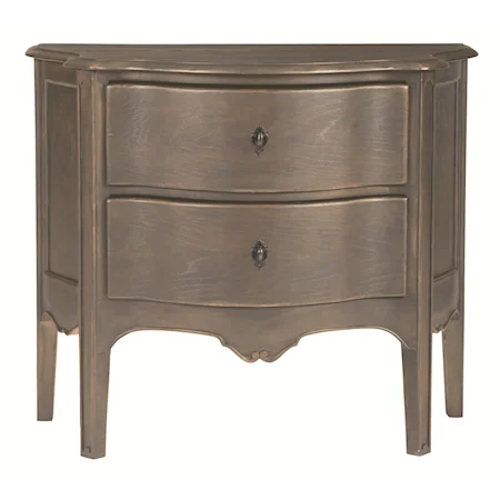 Traditional 2 Drawer Bachelor's Chest with Rustic Style